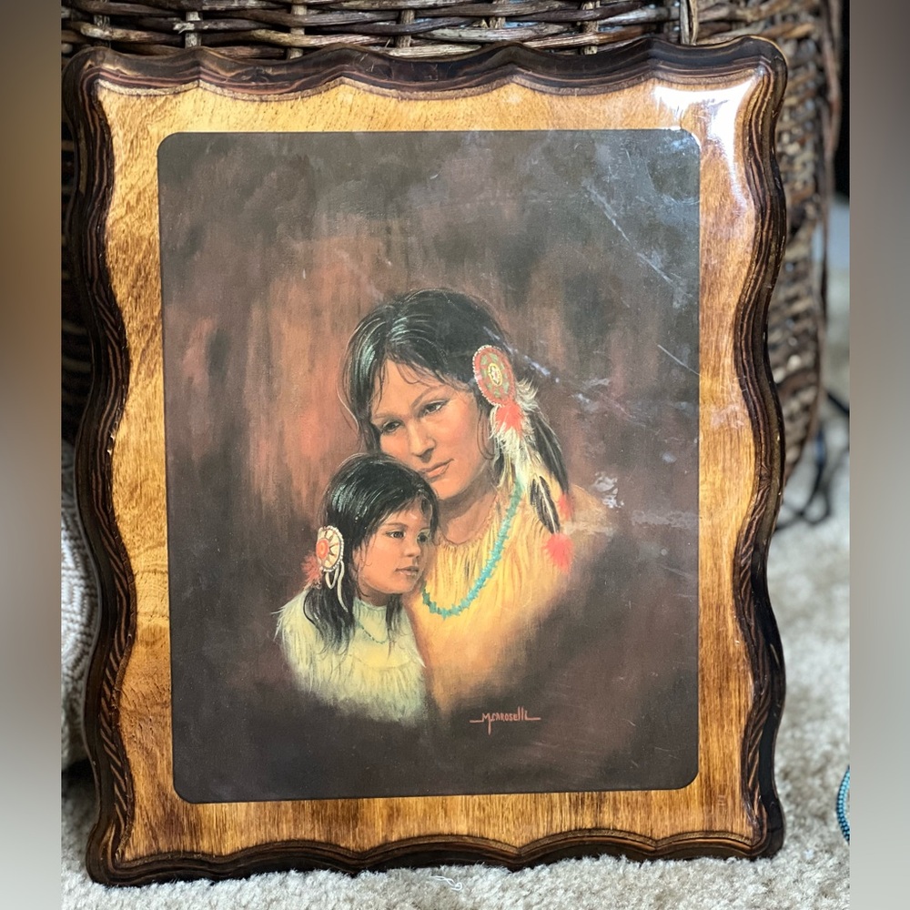 M Caroselli Mother & Daughter Wall Plaque